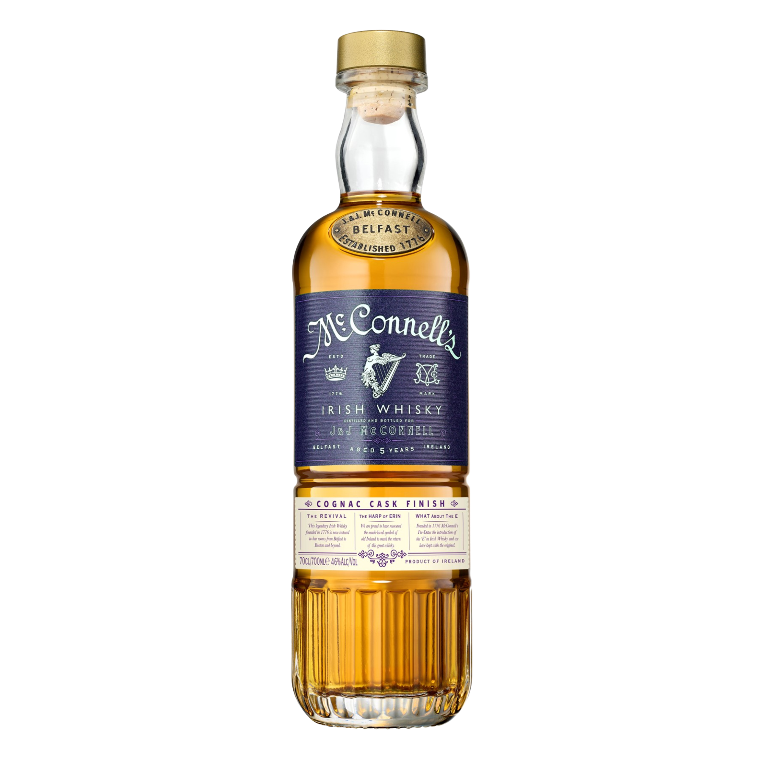 McConnell's Irish Whisky 5年 700ml McConnell 5 Year Old Irish Whisky 70cl (42.0%) | Paragon Brands